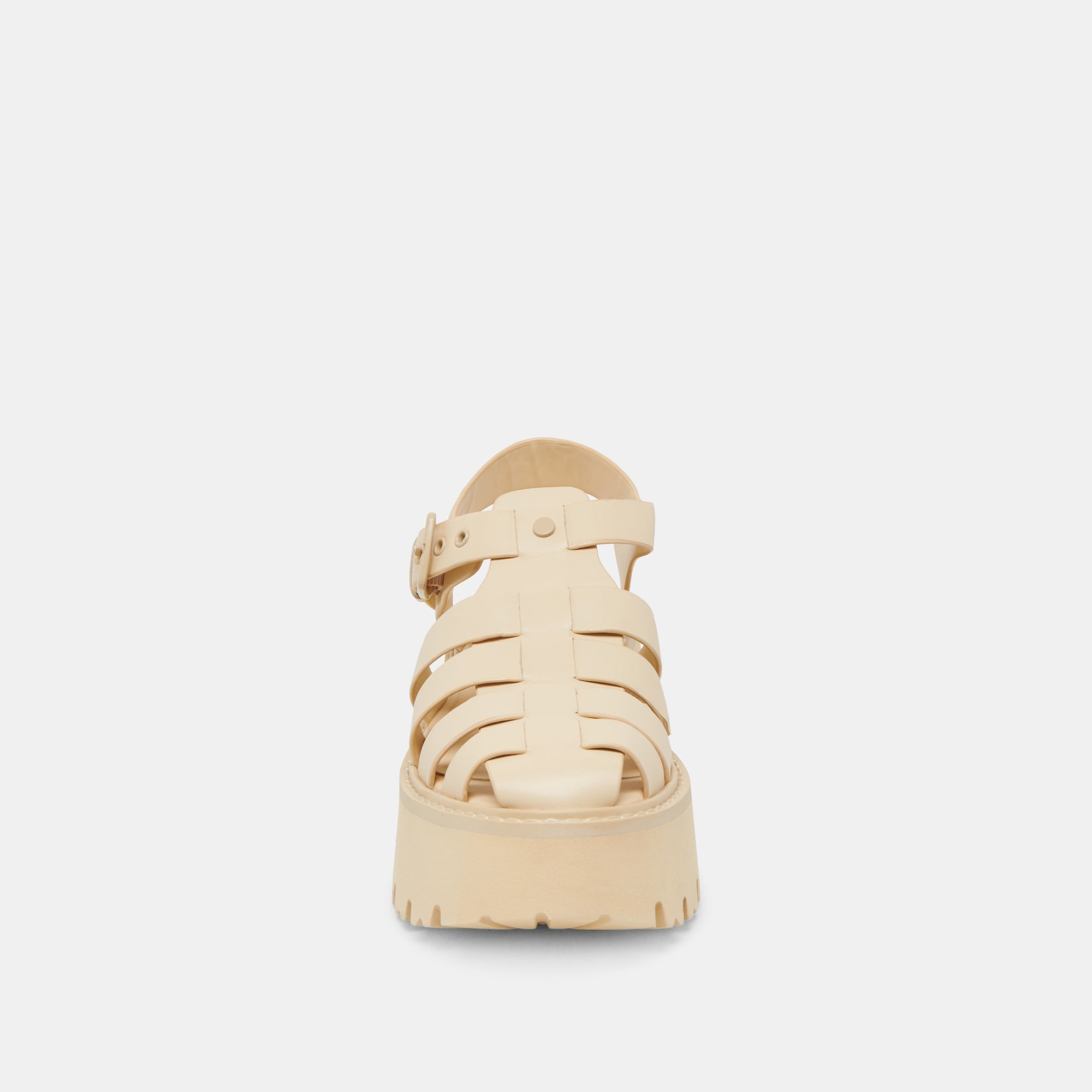 LASLY TONAL SANDALS LIGHT YELLOW LEATHER | Women Dolce Vita