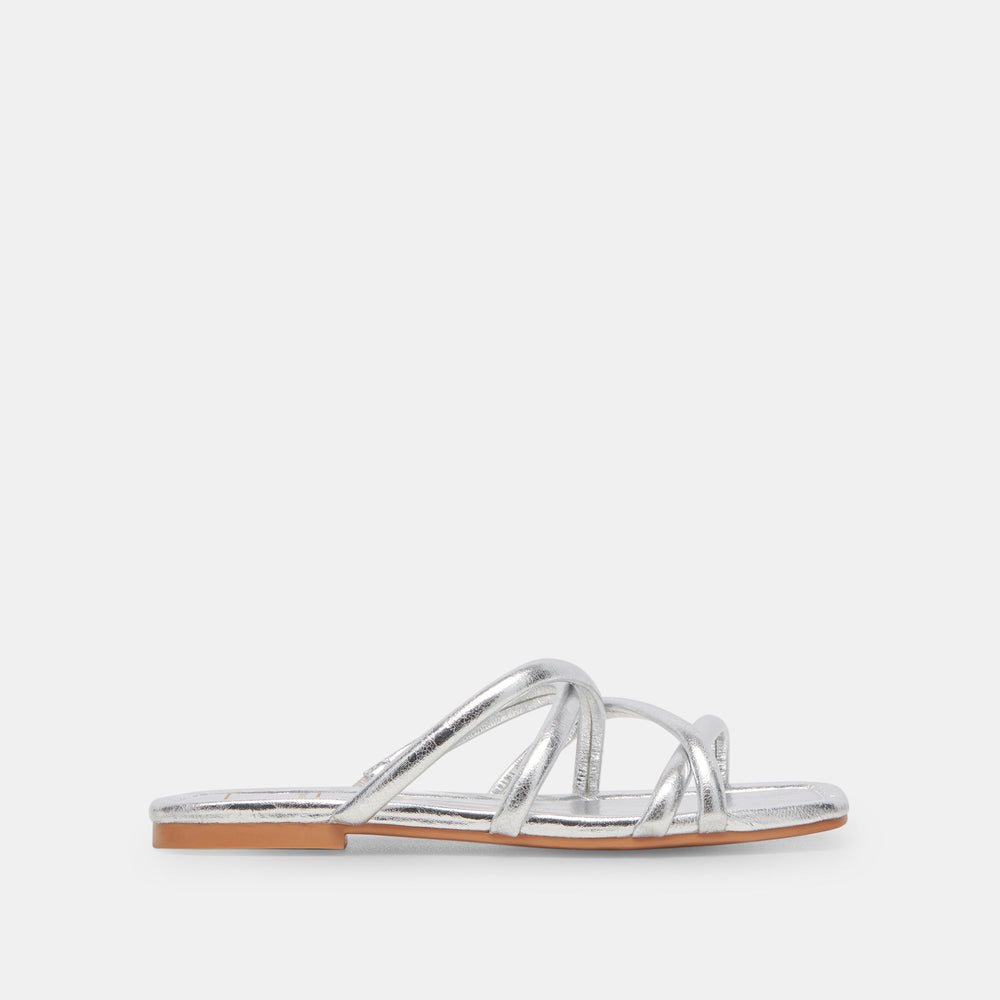 LANZA SANDALS SILVER METALLIC STELLA | Women Dolce Vita
