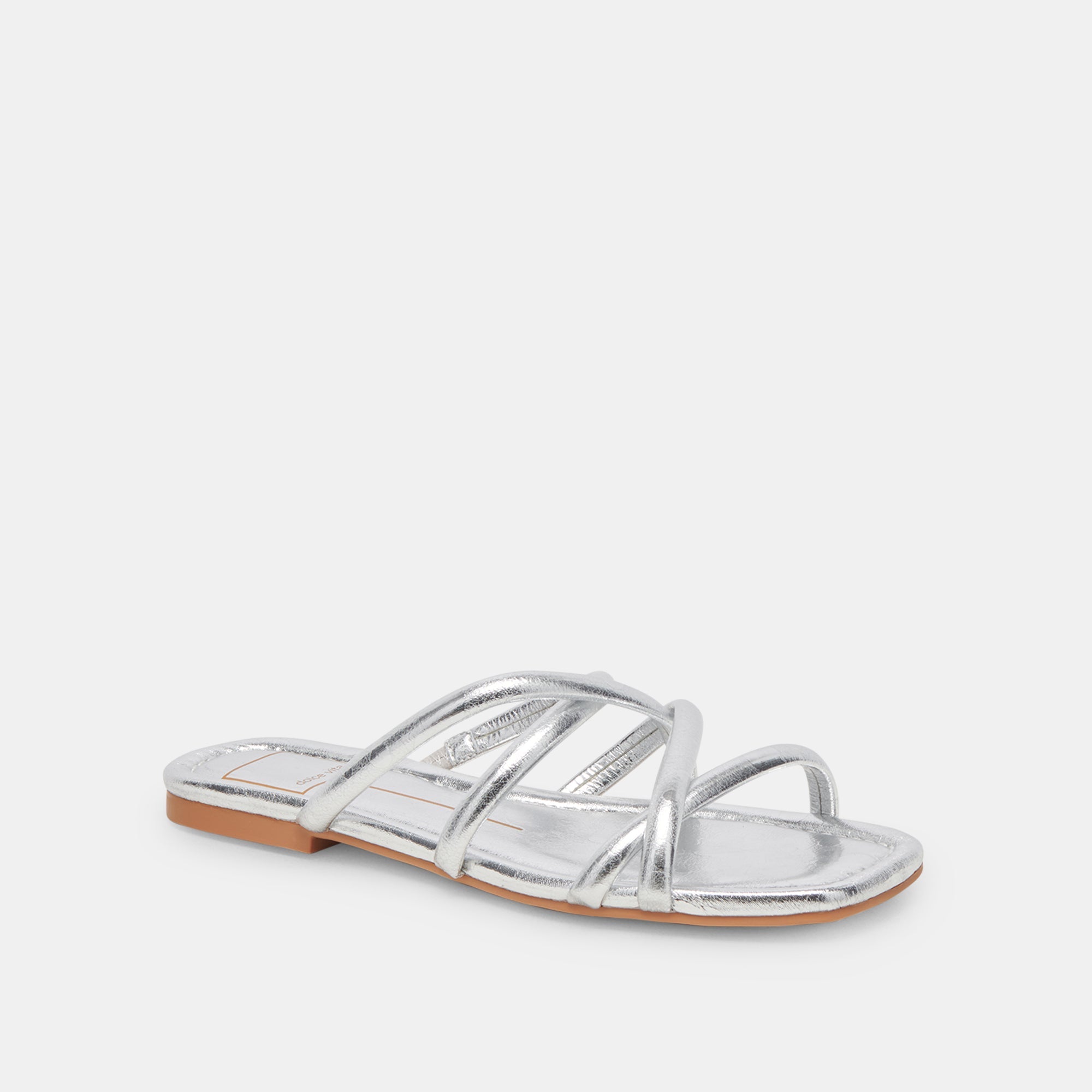 LANZA SANDALS SILVER METALLIC STELLA | Women Dolce Vita