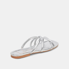 LANZA SANDALS SILVER METALLIC STELLA | Women Dolce Vita