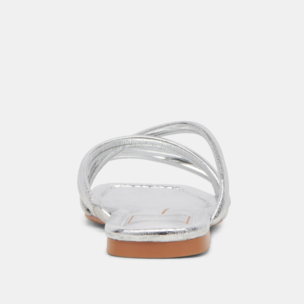 LANZA SANDALS SILVER METALLIC STELLA | Women Dolce Vita