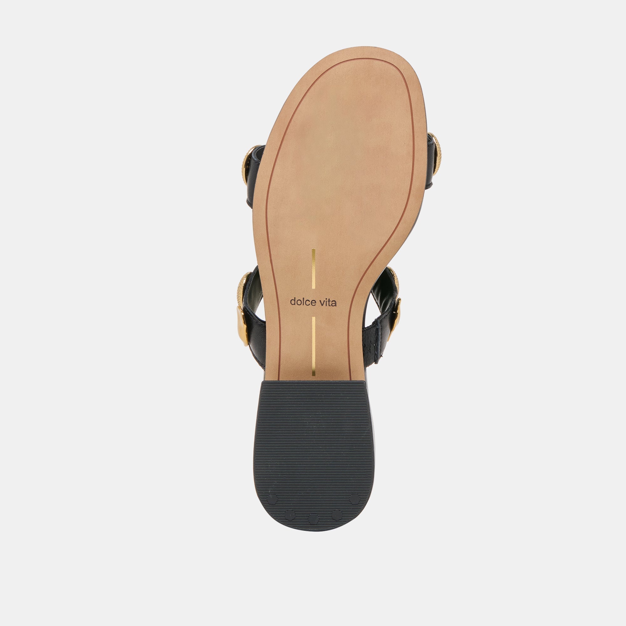 Farrow Black Leather Sandals | Dolce Vita Women