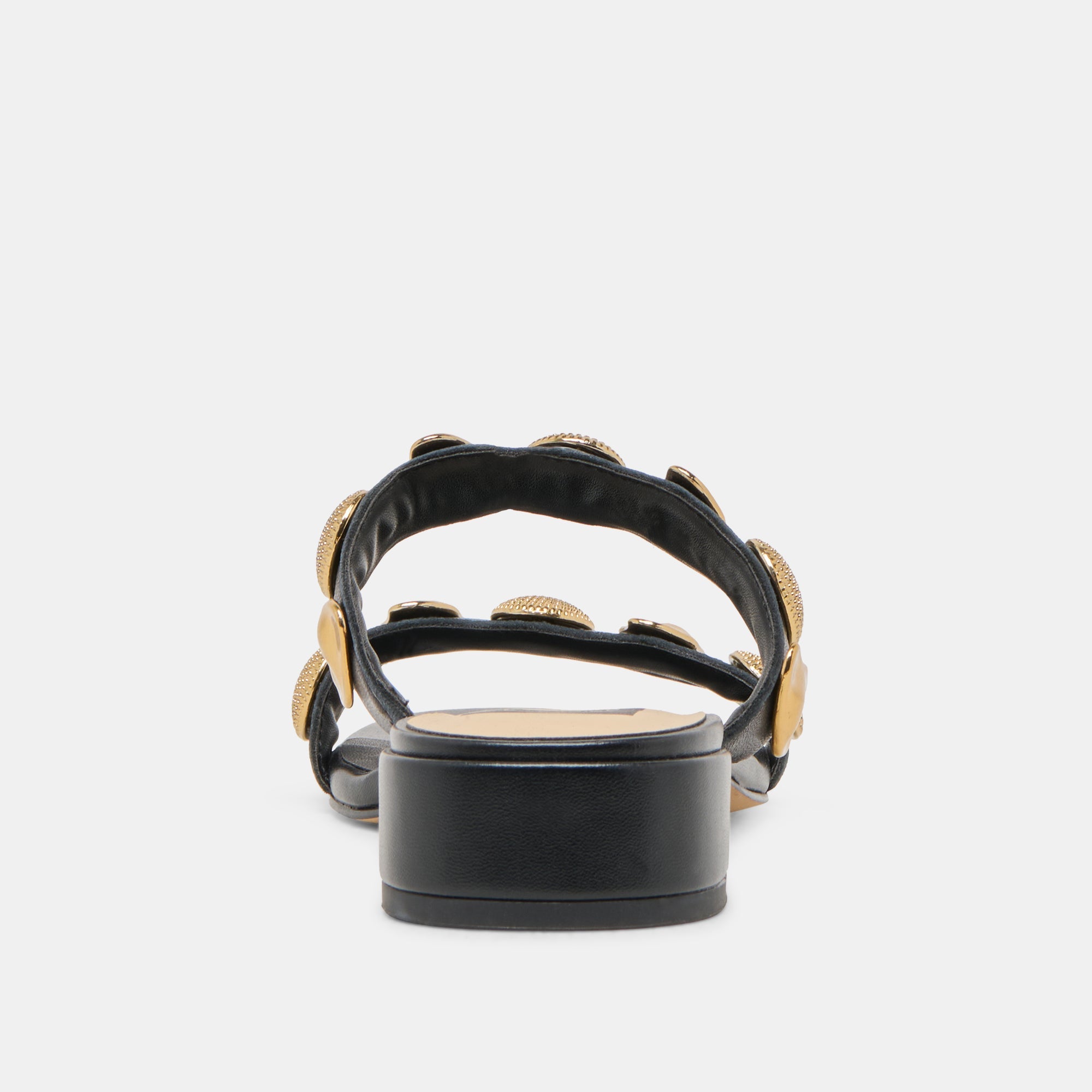 Farrow Black Leather Sandals | Dolce Vita Women