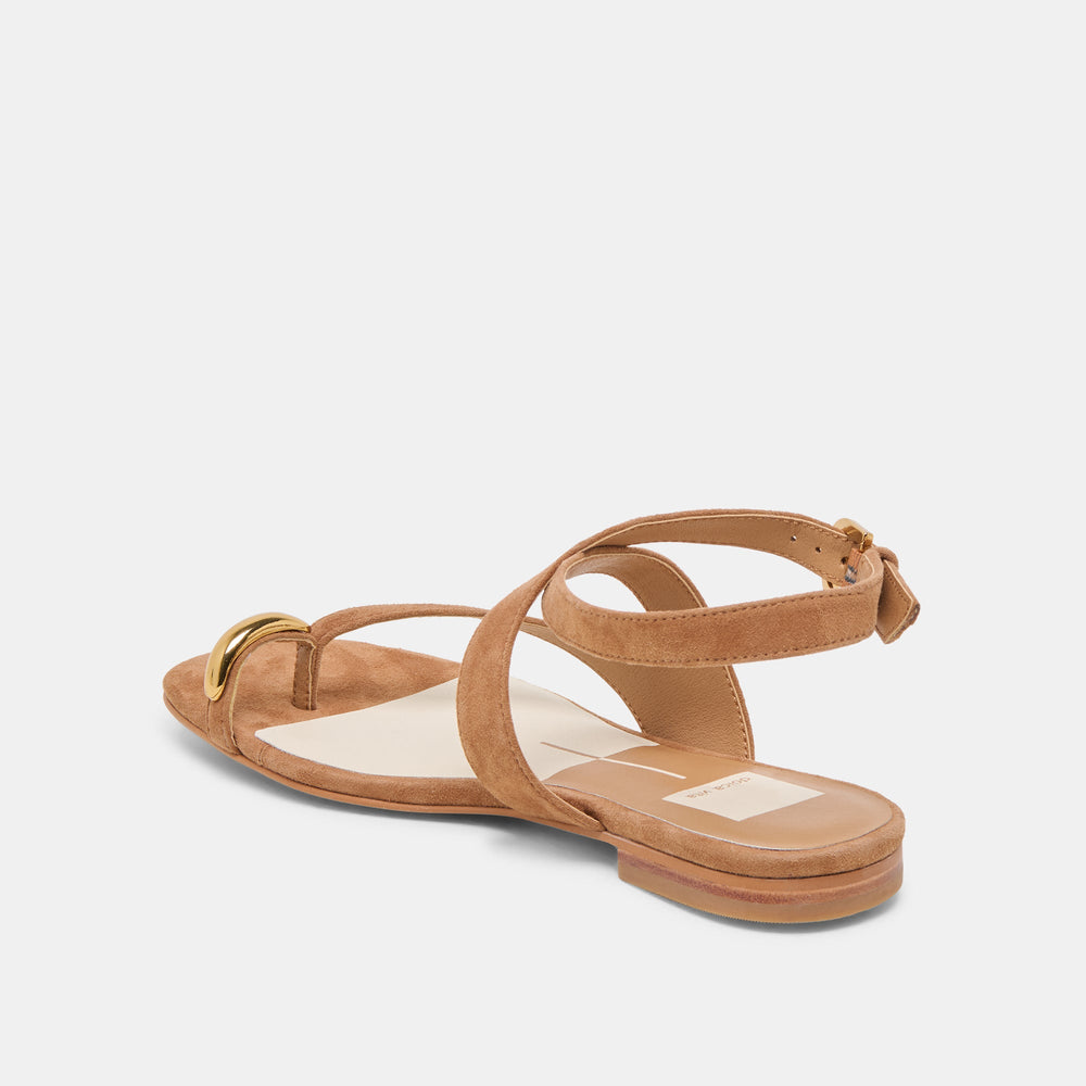 EARLA SANDALS BROWN SUEDE | Dolce Vita Women