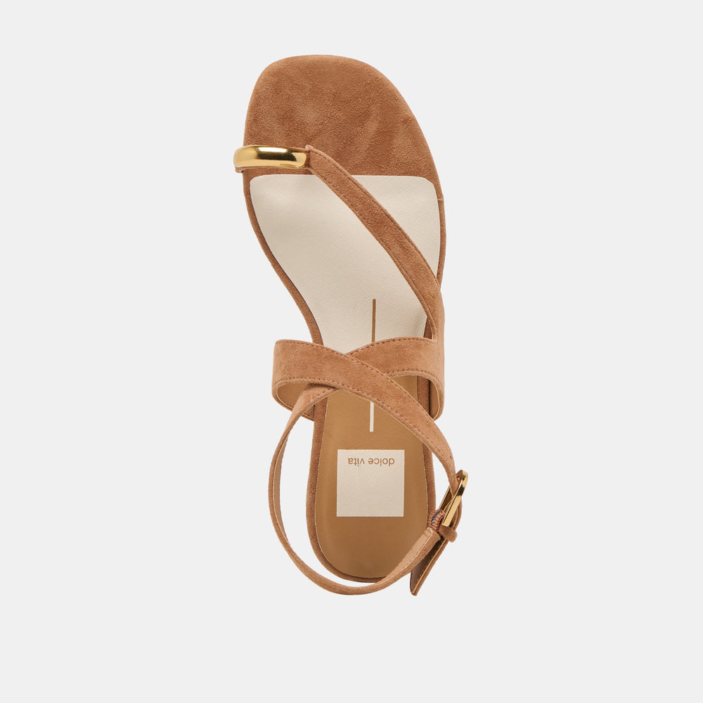 EARLA SANDALS BROWN SUEDE | Dolce Vita Women