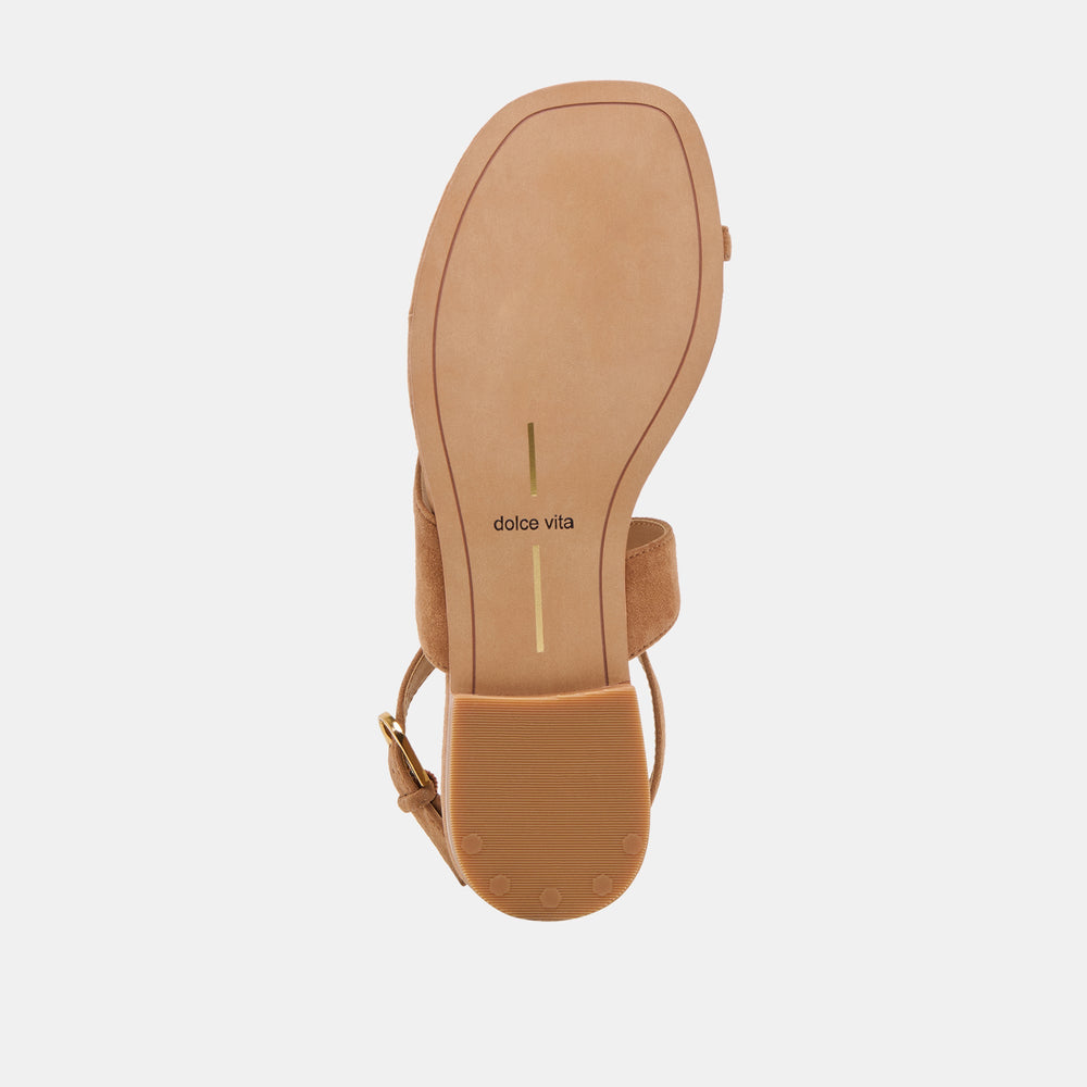 EARLA SANDALS BROWN SUEDE | Dolce Vita Women