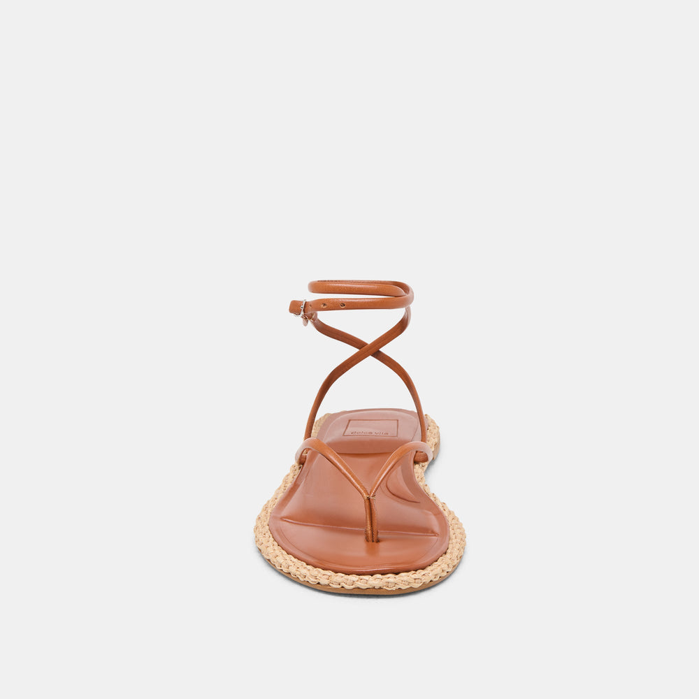 COVE SANDALS BROWN LEATHER | Women Dolce Vita