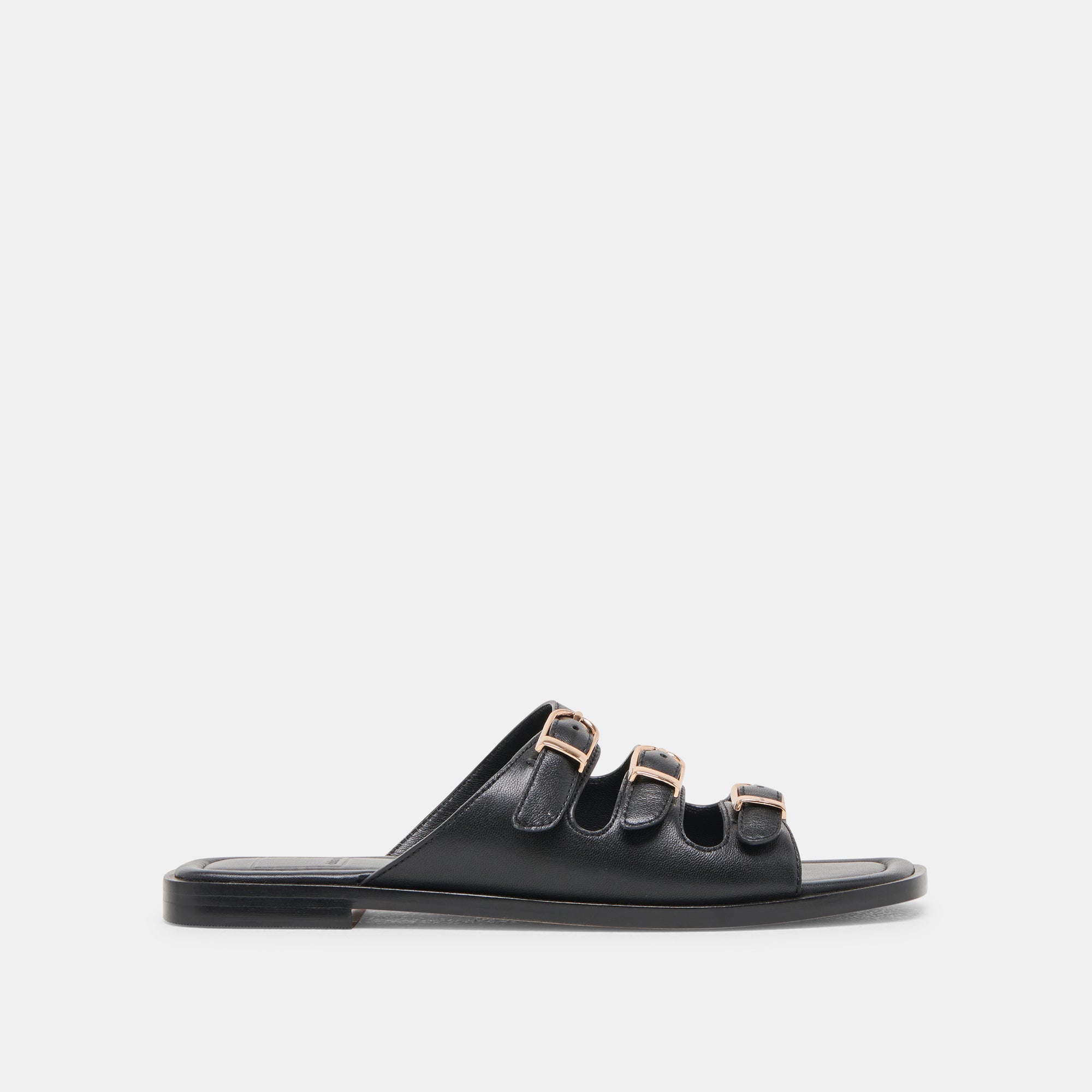 Fin Black Leather Sandals | Dolce Vita Women