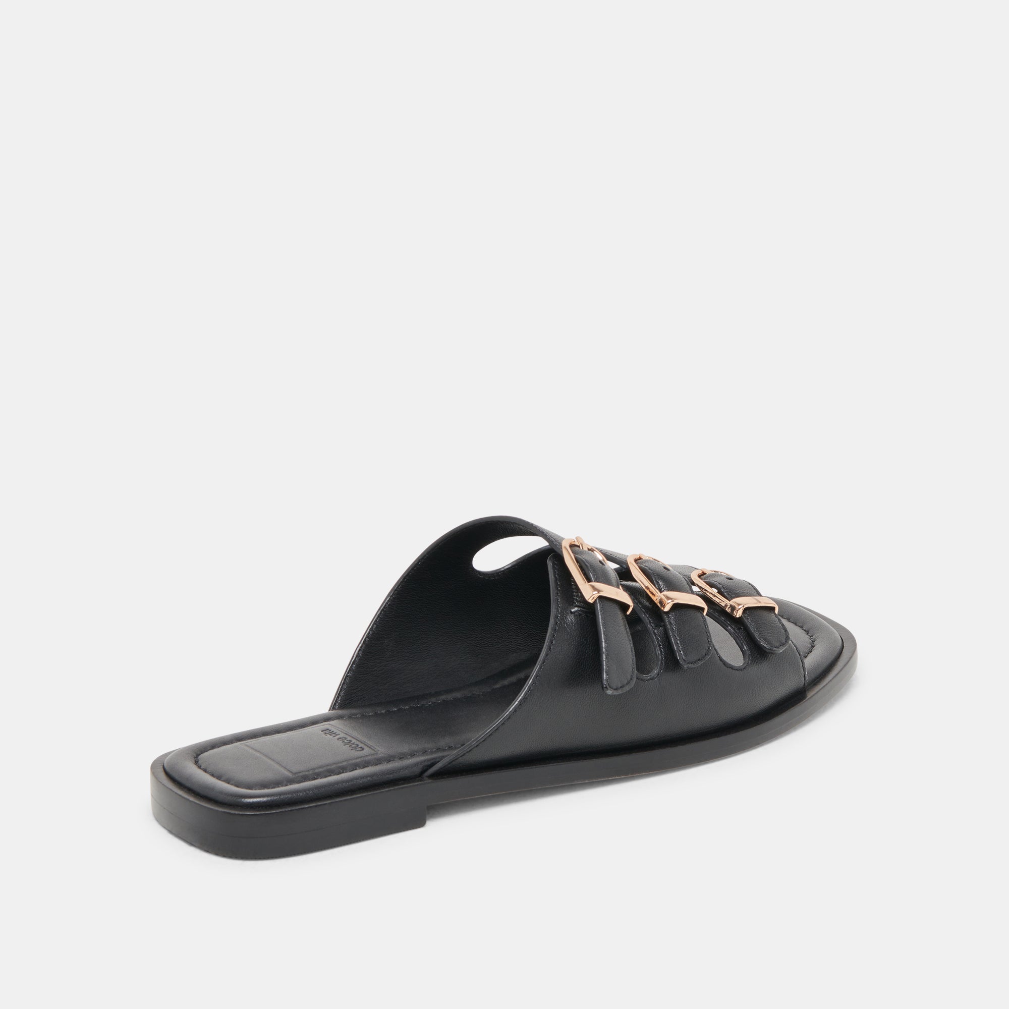 Fin Black Leather Sandals | Dolce Vita Women