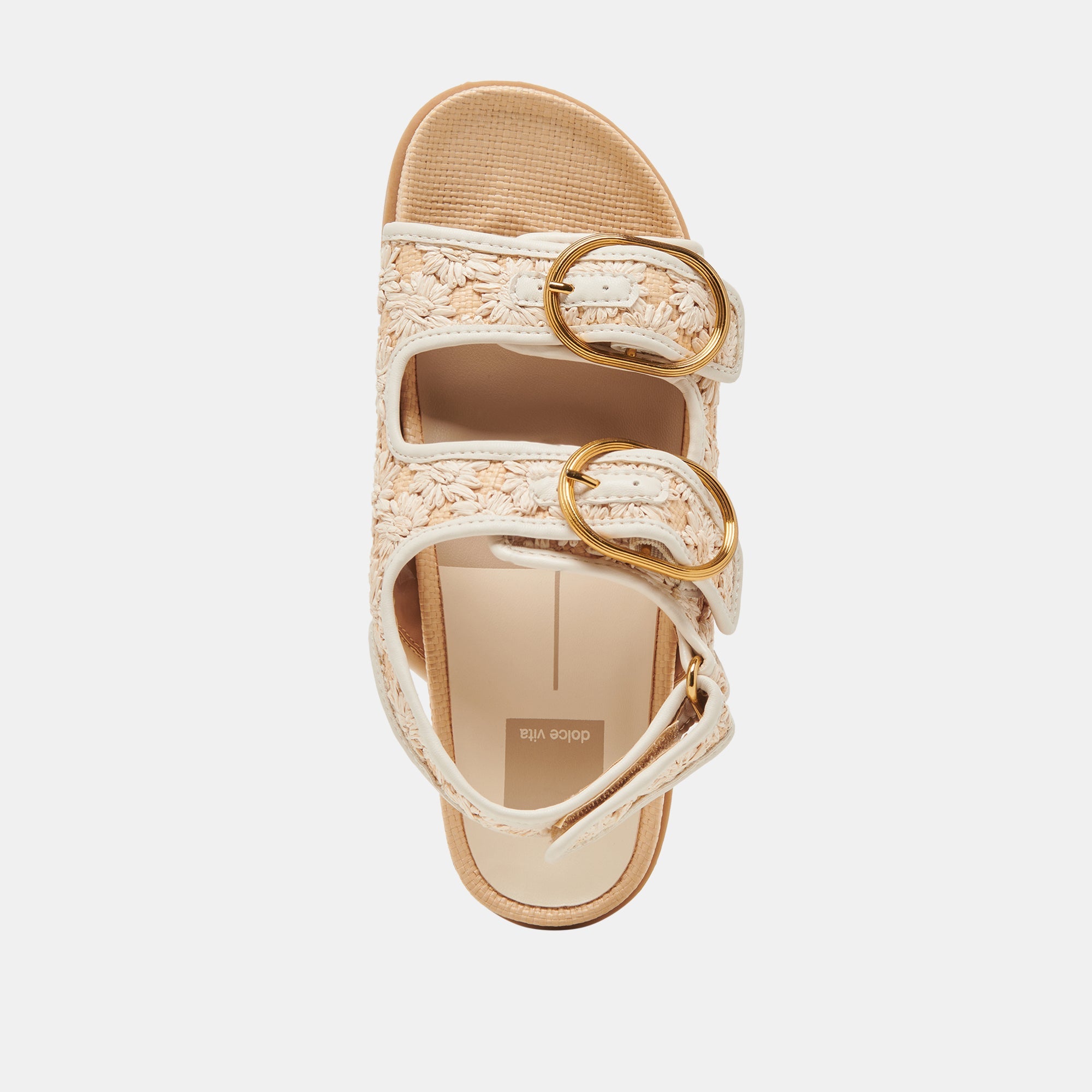 STARLA SANDALS CREME FLORAL RAFFIA | Dolce Vita Women