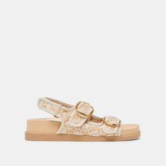 STARLA SANDALS CREME FLORAL RAFFIA | Dolce Vita Women