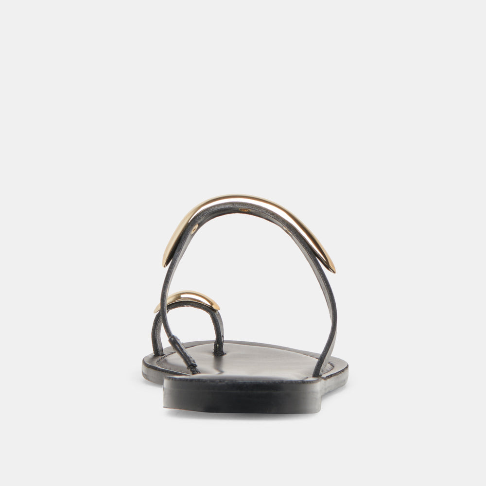 WINK SANDALS BLACK LEATHER | Women Dolce Vita