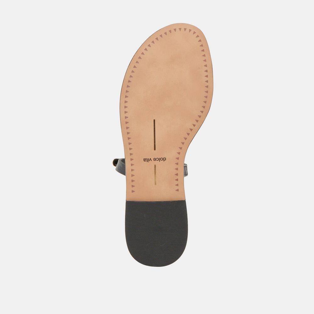 WINK SANDALS BLACK LEATHER | Women Dolce Vita