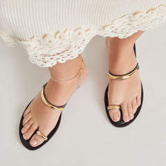 WINK SANDALS BLACK LEATHER | Women Dolce Vita