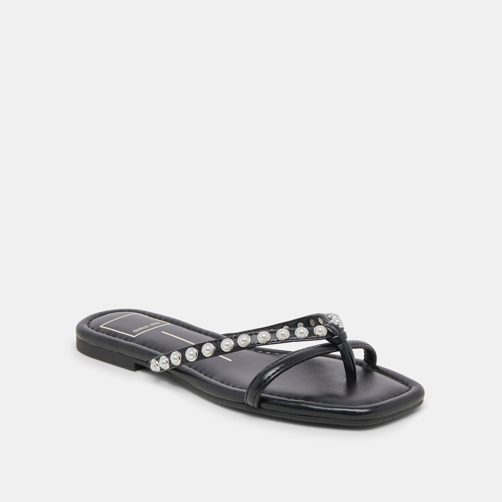 LUCCA PEARL SANDALS BLACK PEARLS | Dolce Vita Women