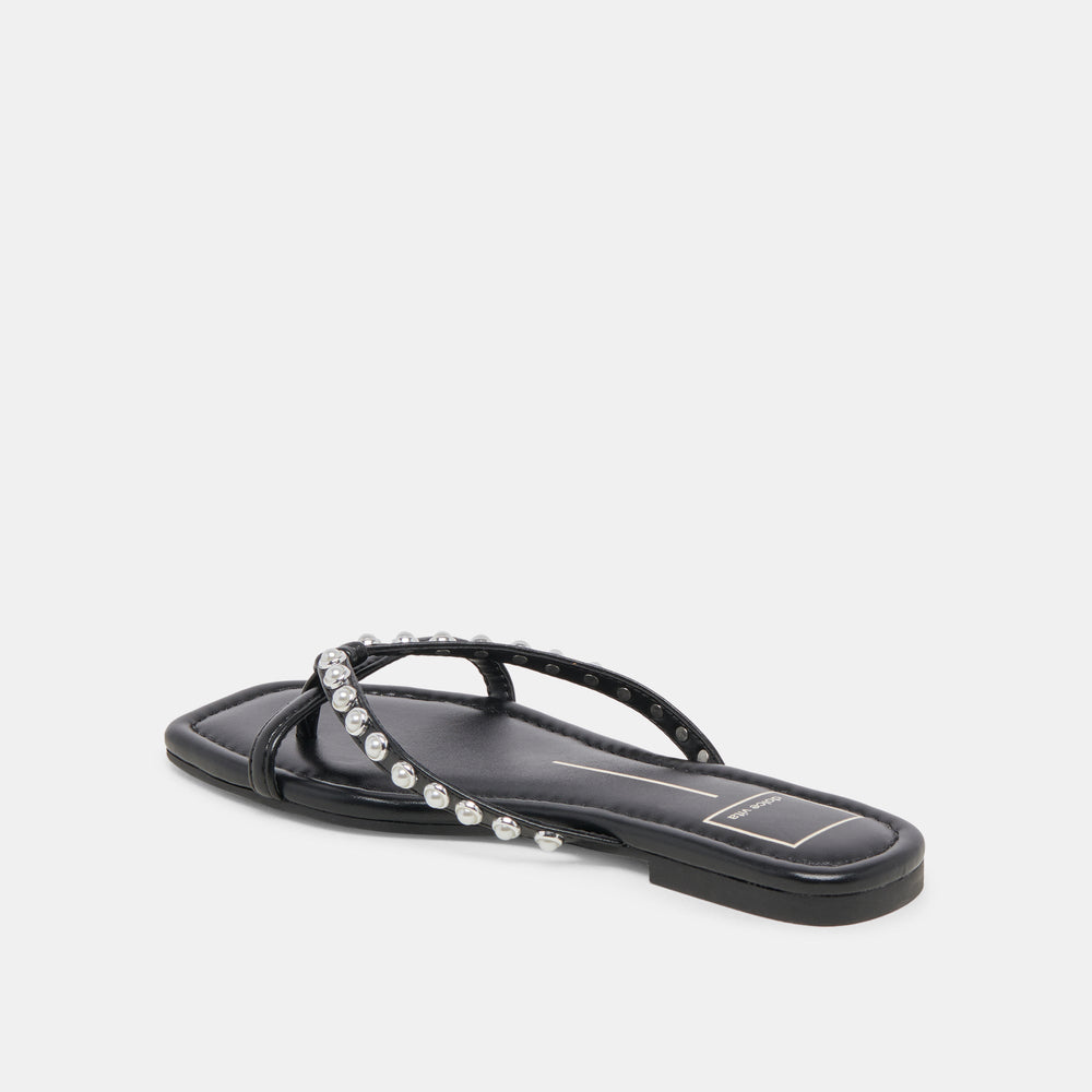 LUCCA PEARL SANDALS BLACK PEARLS | Dolce Vita Women