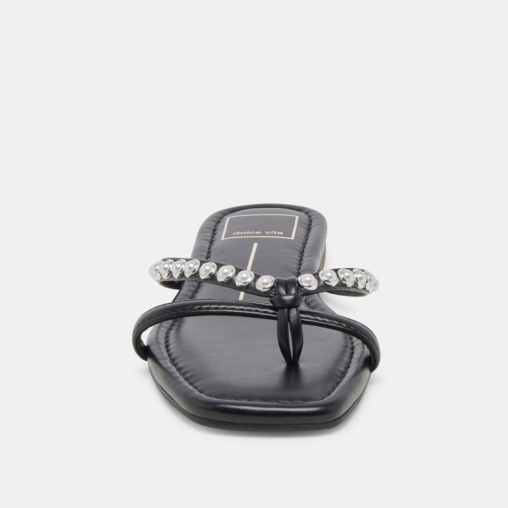 LUCCA PEARL SANDALS BLACK PEARLS | Dolce Vita Women