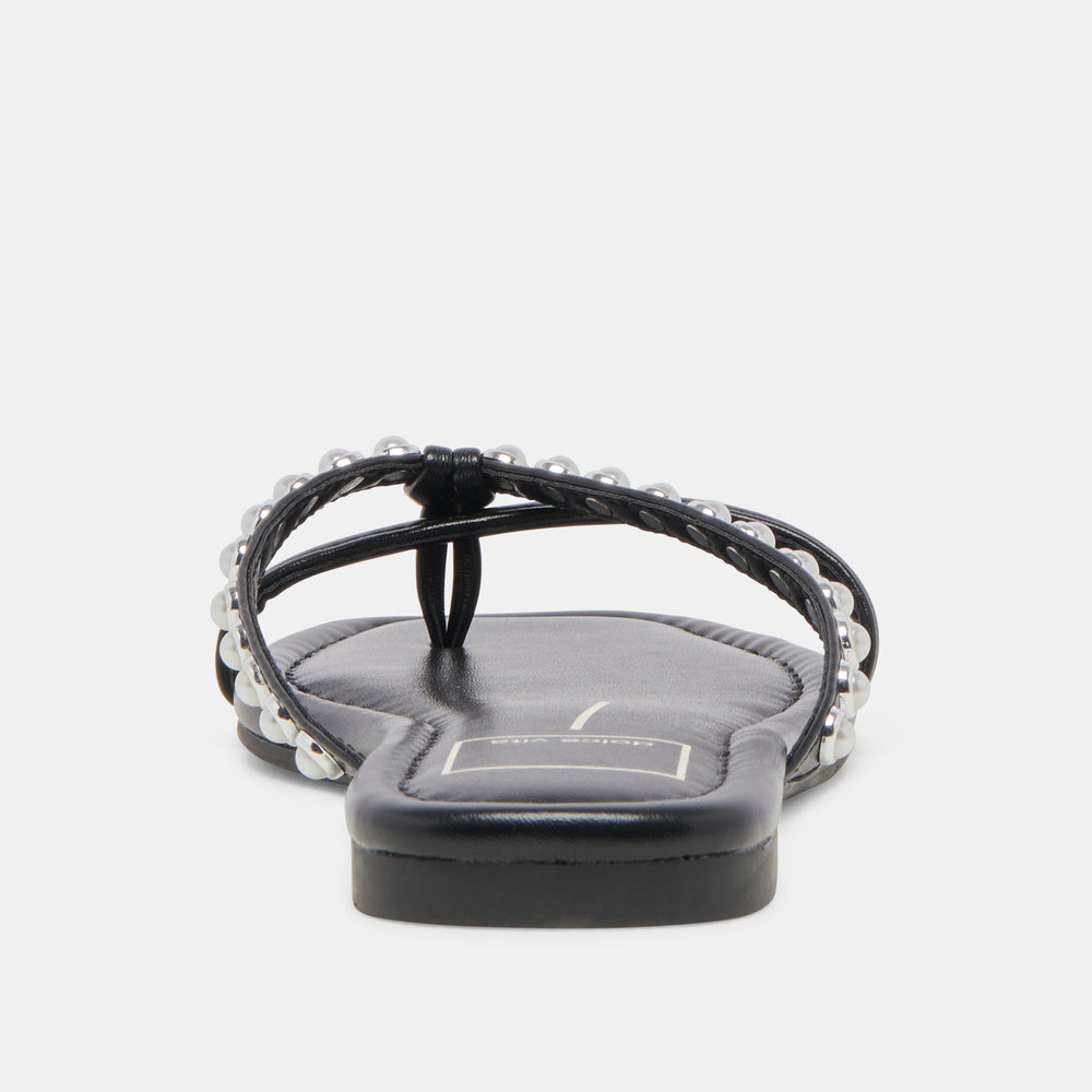 LUCCA PEARL SANDALS BLACK PEARLS | Dolce Vita Women