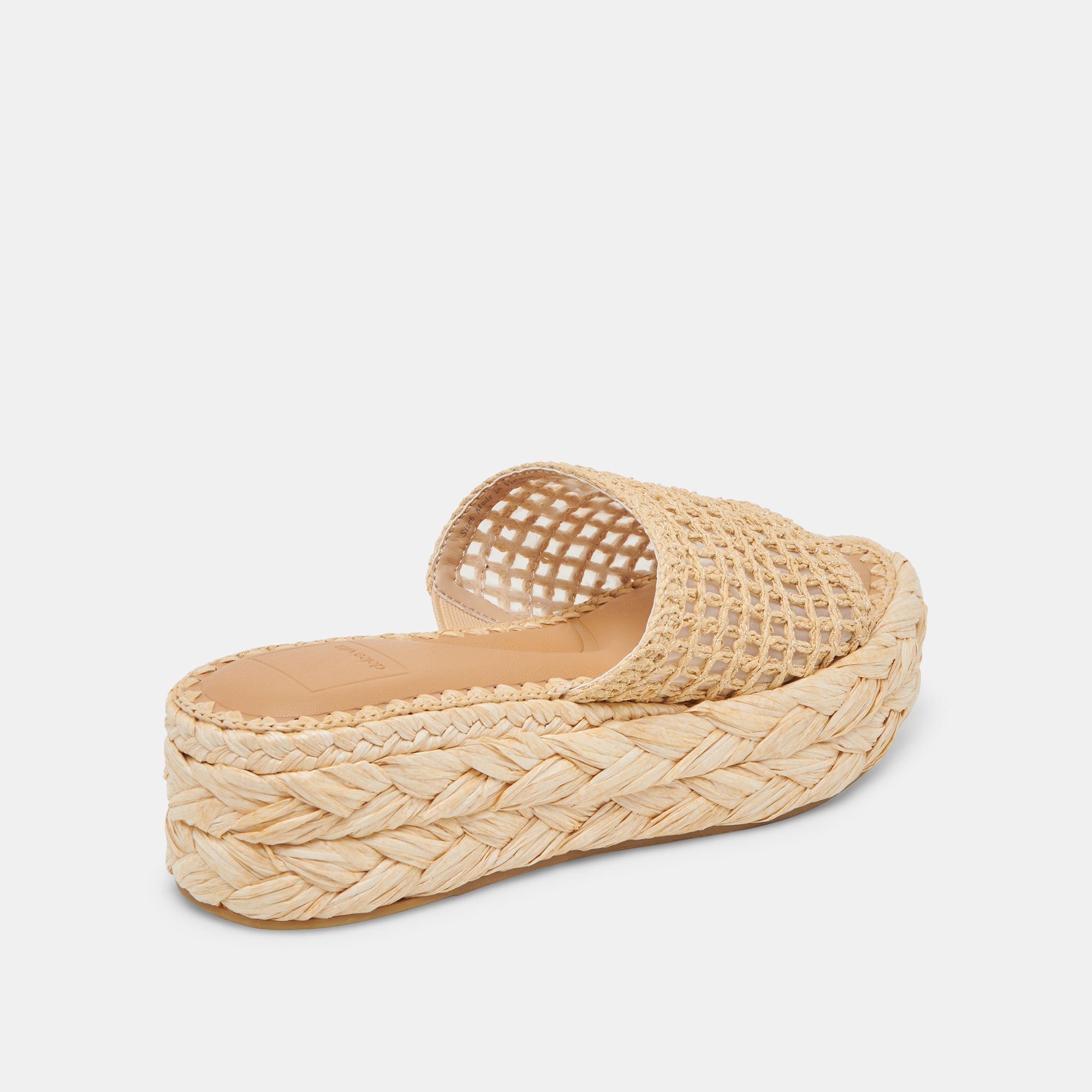 CHAVI MESH SANDALS NATURAL WOVEN RAFFIA | Women Dolce Vita