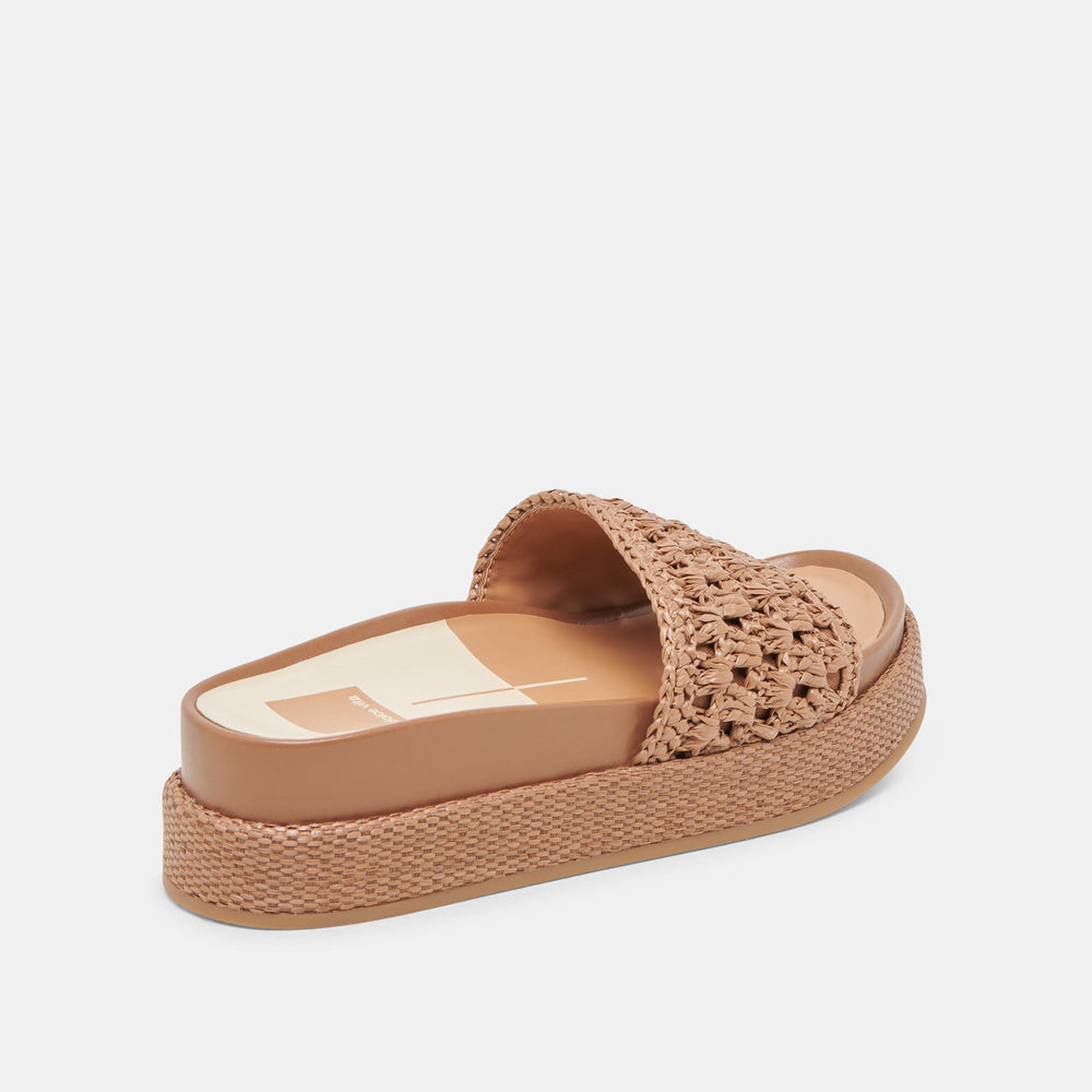 SIDONA SANDALS BROWN RAFFIA | Dolce Vita Women