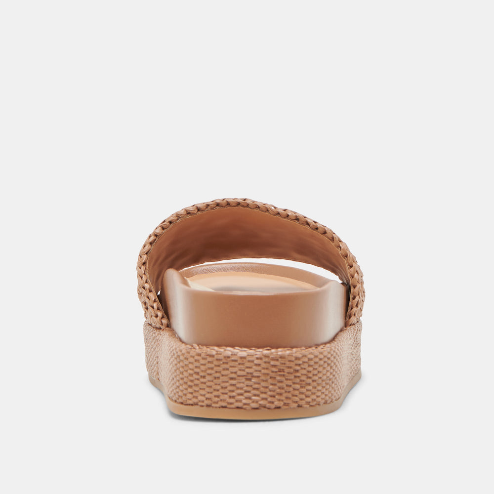 SIDONA SANDALS BROWN RAFFIA | Dolce Vita Women