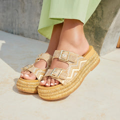 WIXIE SANDALS GOLD MULTI BEADS | Dolce Vita Women