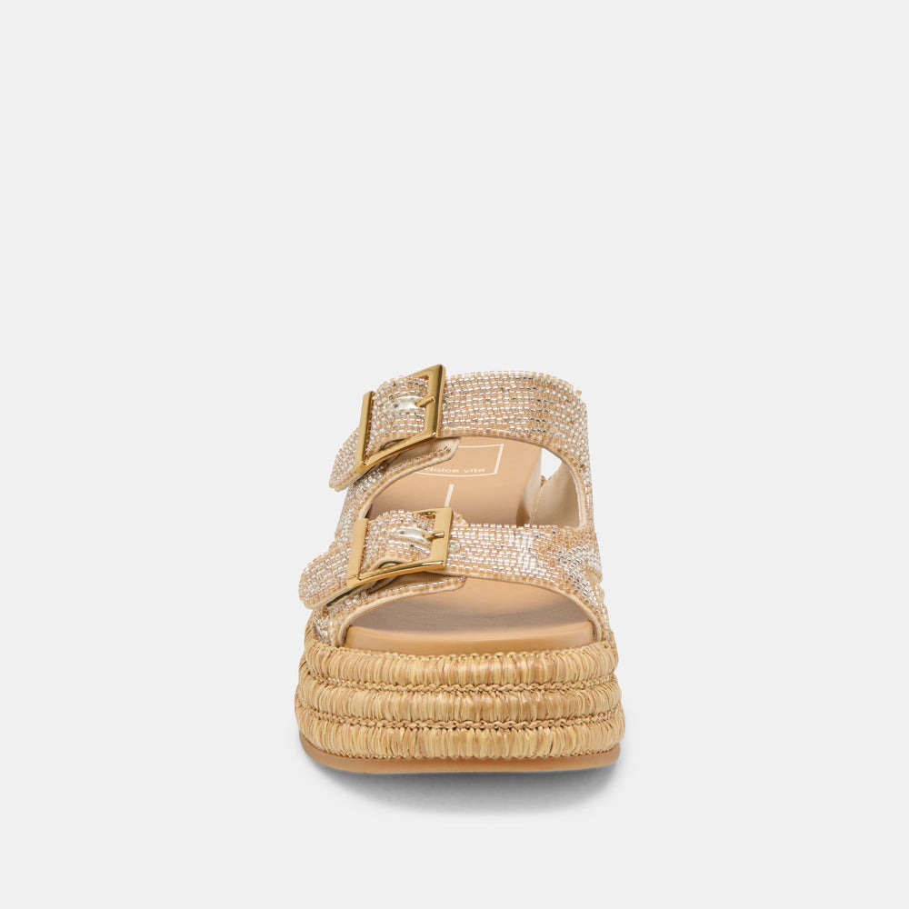 WIXIE SANDALS GOLD MULTI BEADS | Dolce Vita Women