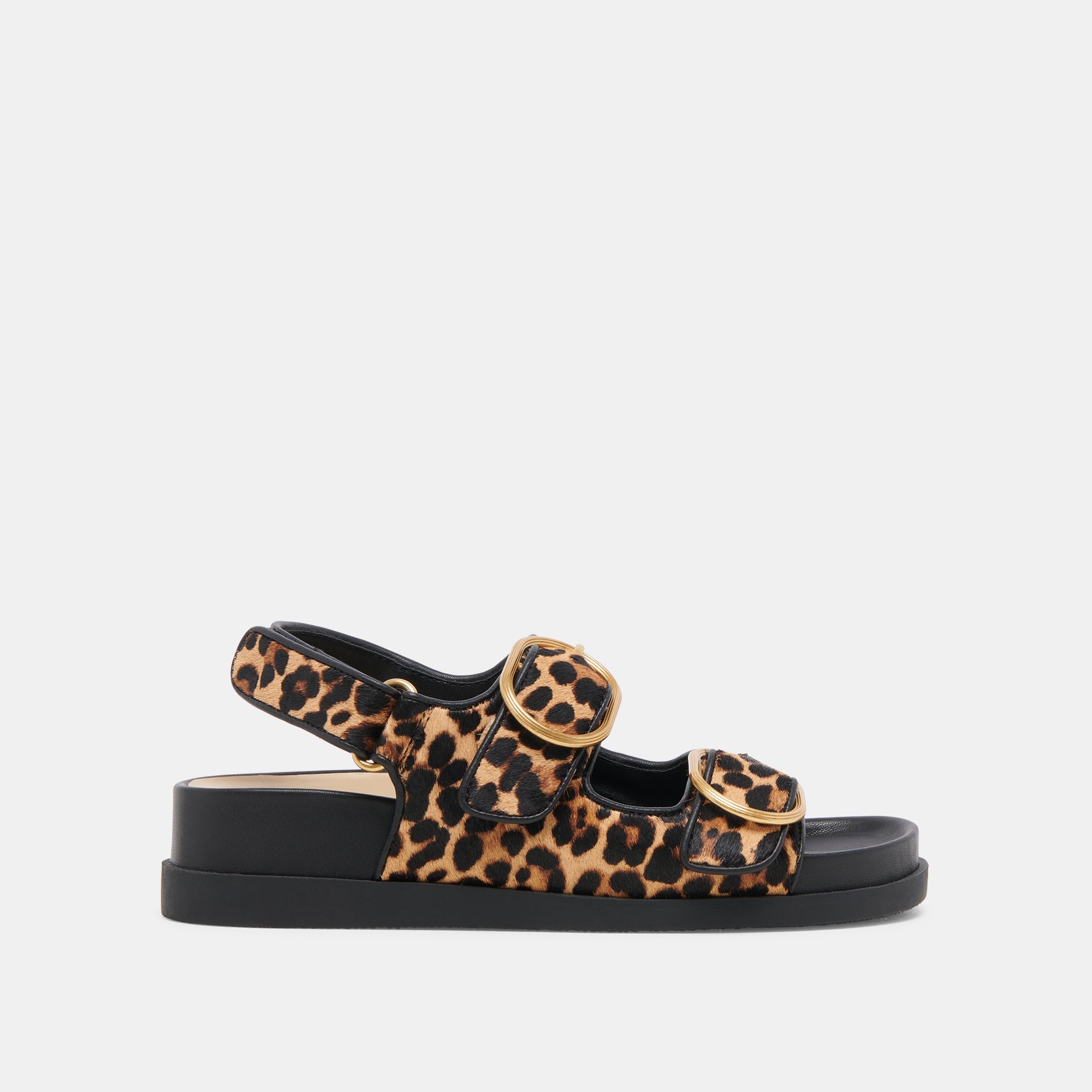 STARLA SANDALS LEOPARD BLACK CALF HAIR | Women Dolce Vita