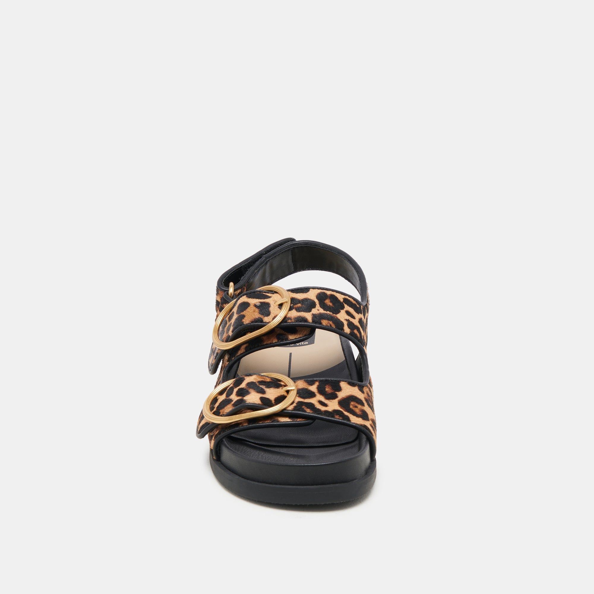 STARLA SANDALS LEOPARD BLACK CALF HAIR | Women Dolce Vita