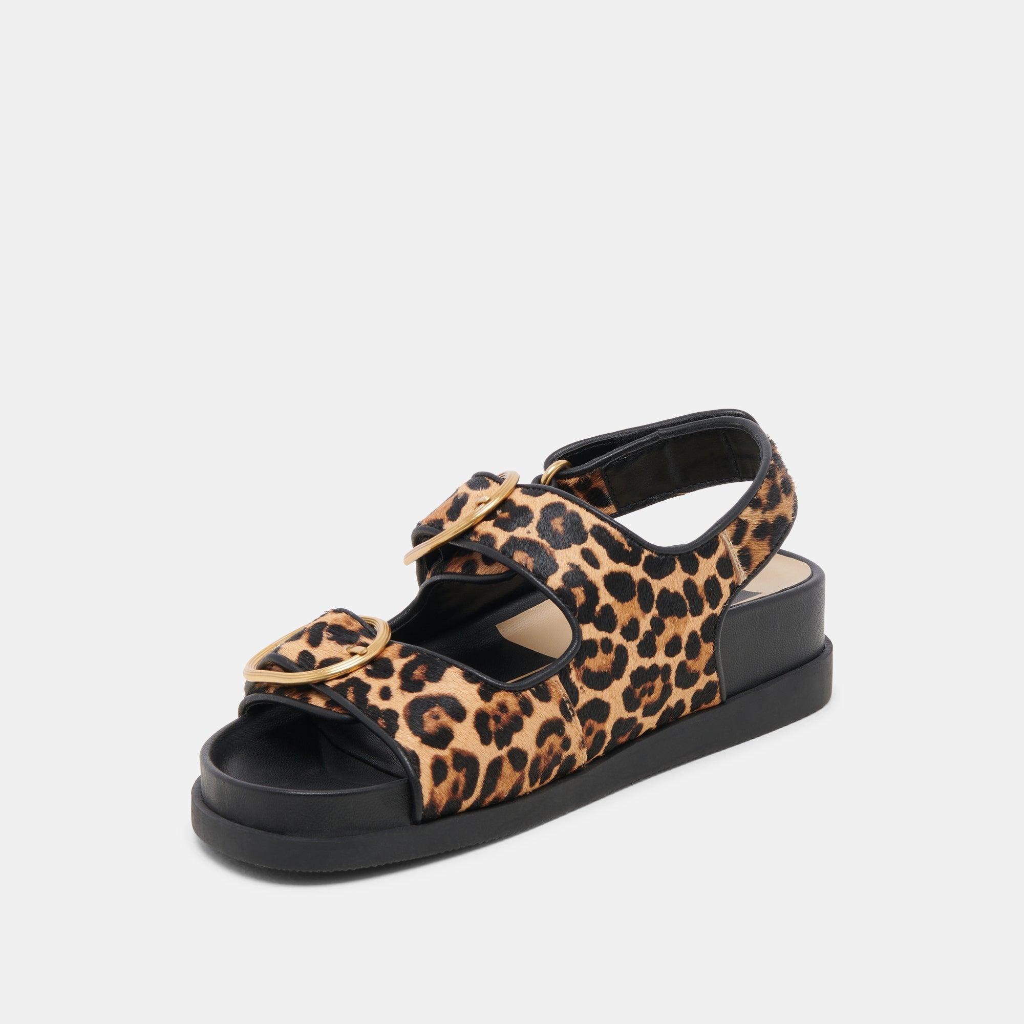 STARLA SANDALS LEOPARD BLACK CALF HAIR | Women Dolce Vita
