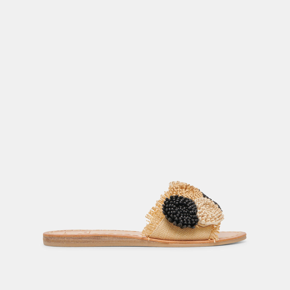 DANELA SANDALS BLACK NATURAL RAFFIA | Dolce Vita Women