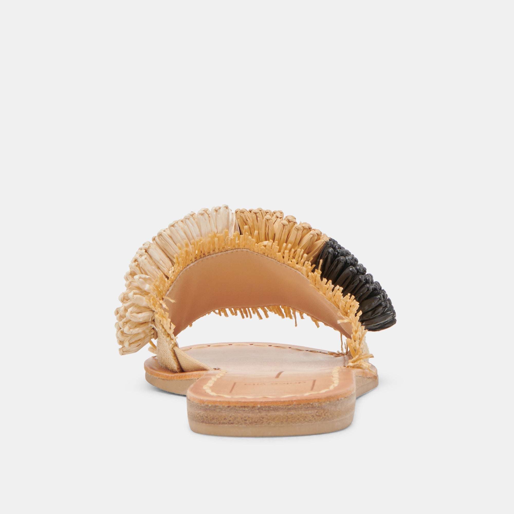 DANELA SANDALS BLACK NATURAL RAFFIA | Dolce Vita Women