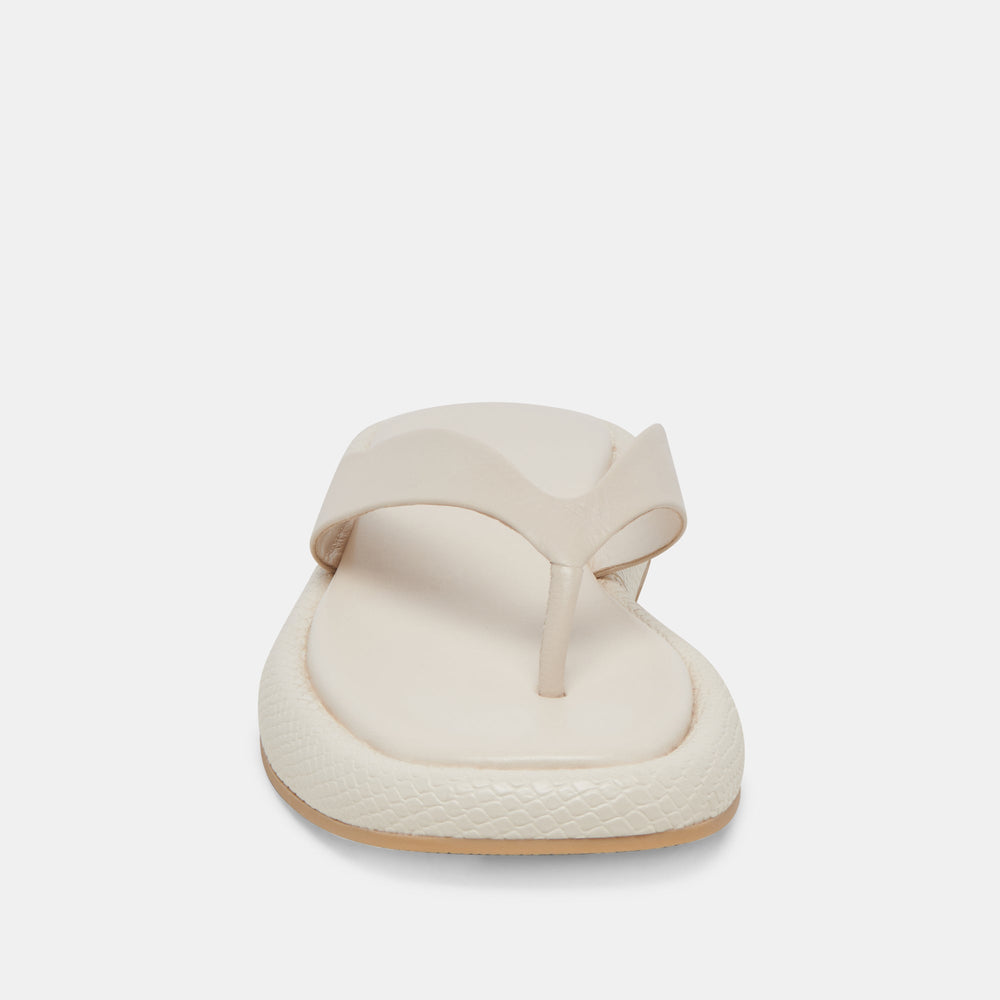 ADIN SANDALS IVORY LEATHER | Women Dolce Vita