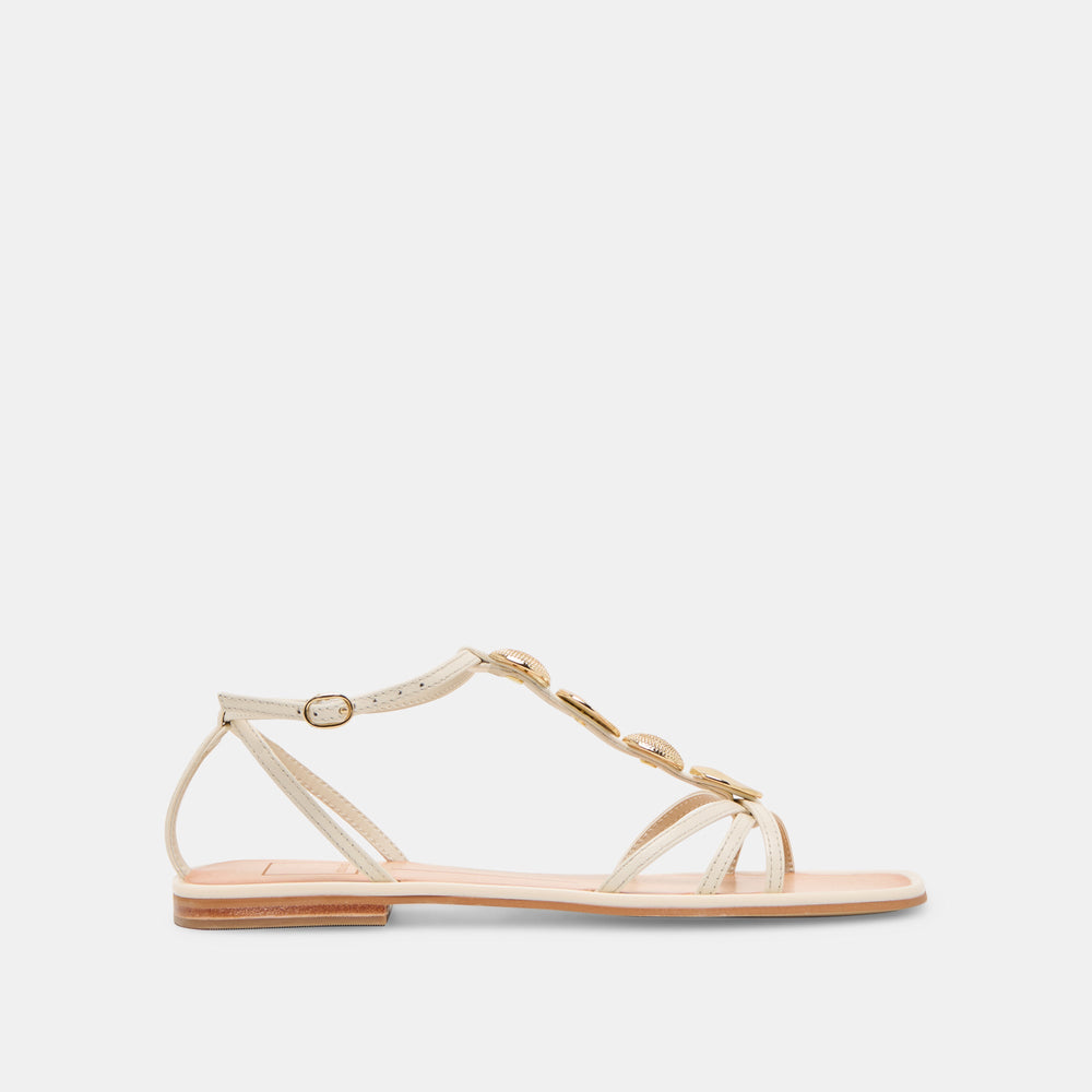 Faun Off White Leather Sandals | Dolce Vita Women