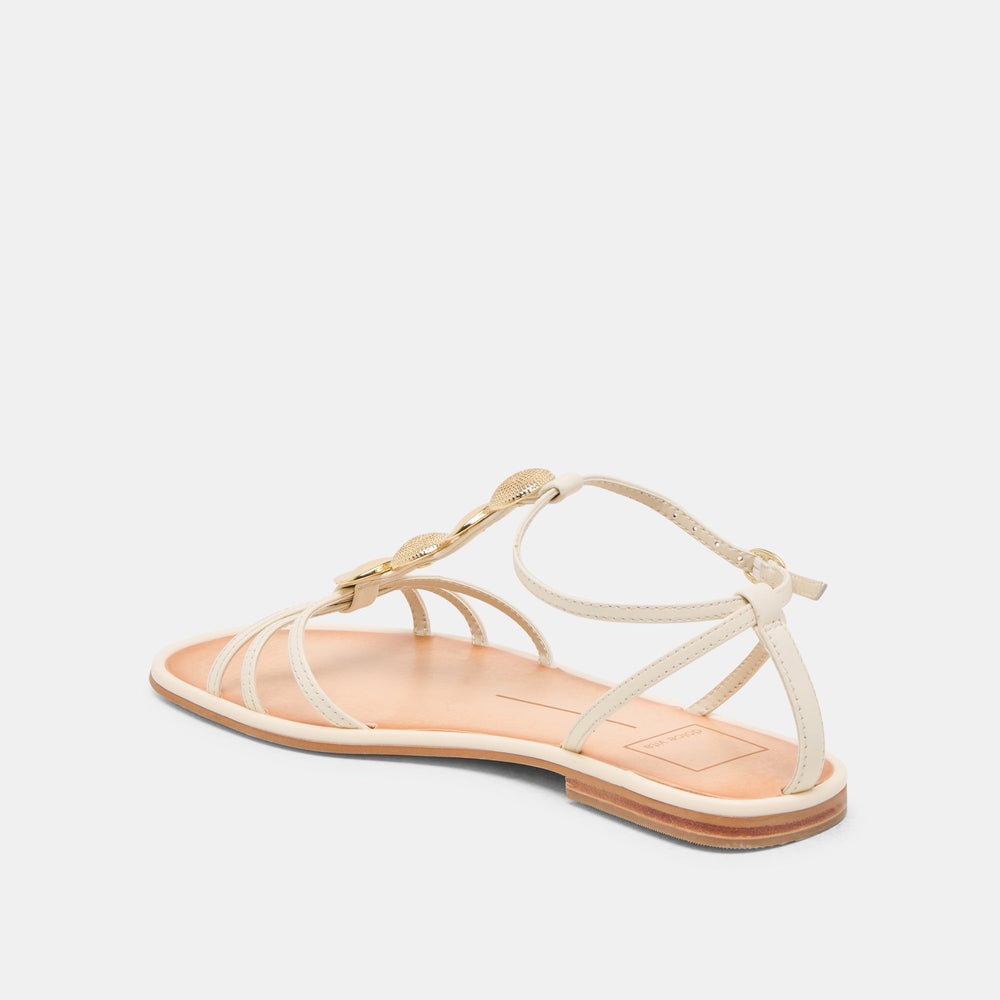 Faun Off White Leather Sandals | Dolce Vita Women