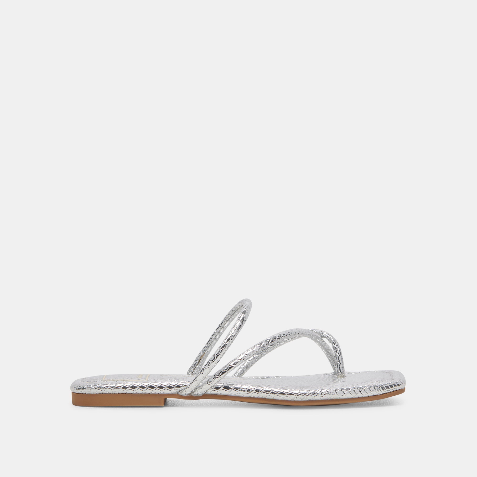 LEANNA SANDALS SILVER EMBOSSED STELLA | Dolce Vita Women