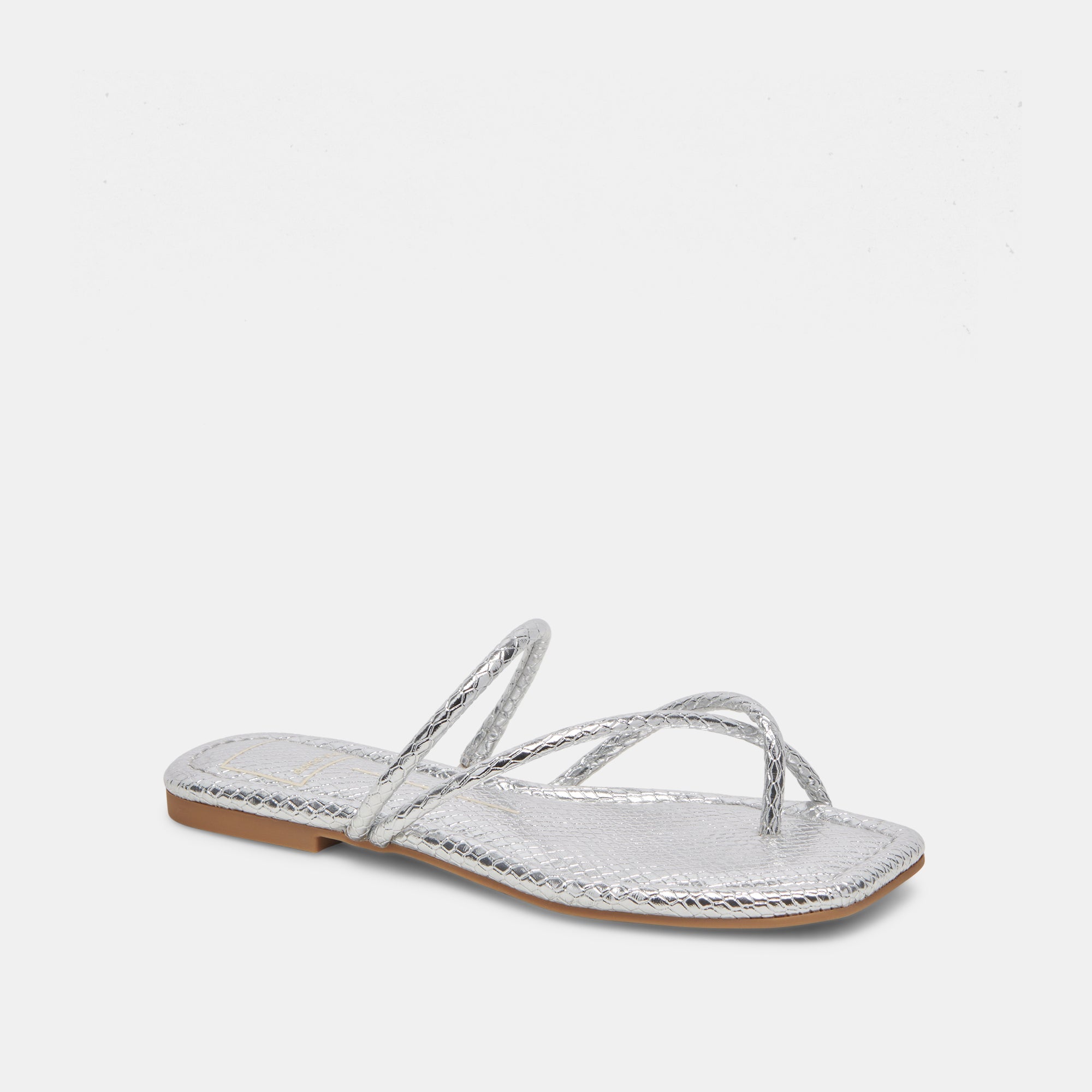 LEANNA SANDALS SILVER EMBOSSED STELLA | Dolce Vita Women