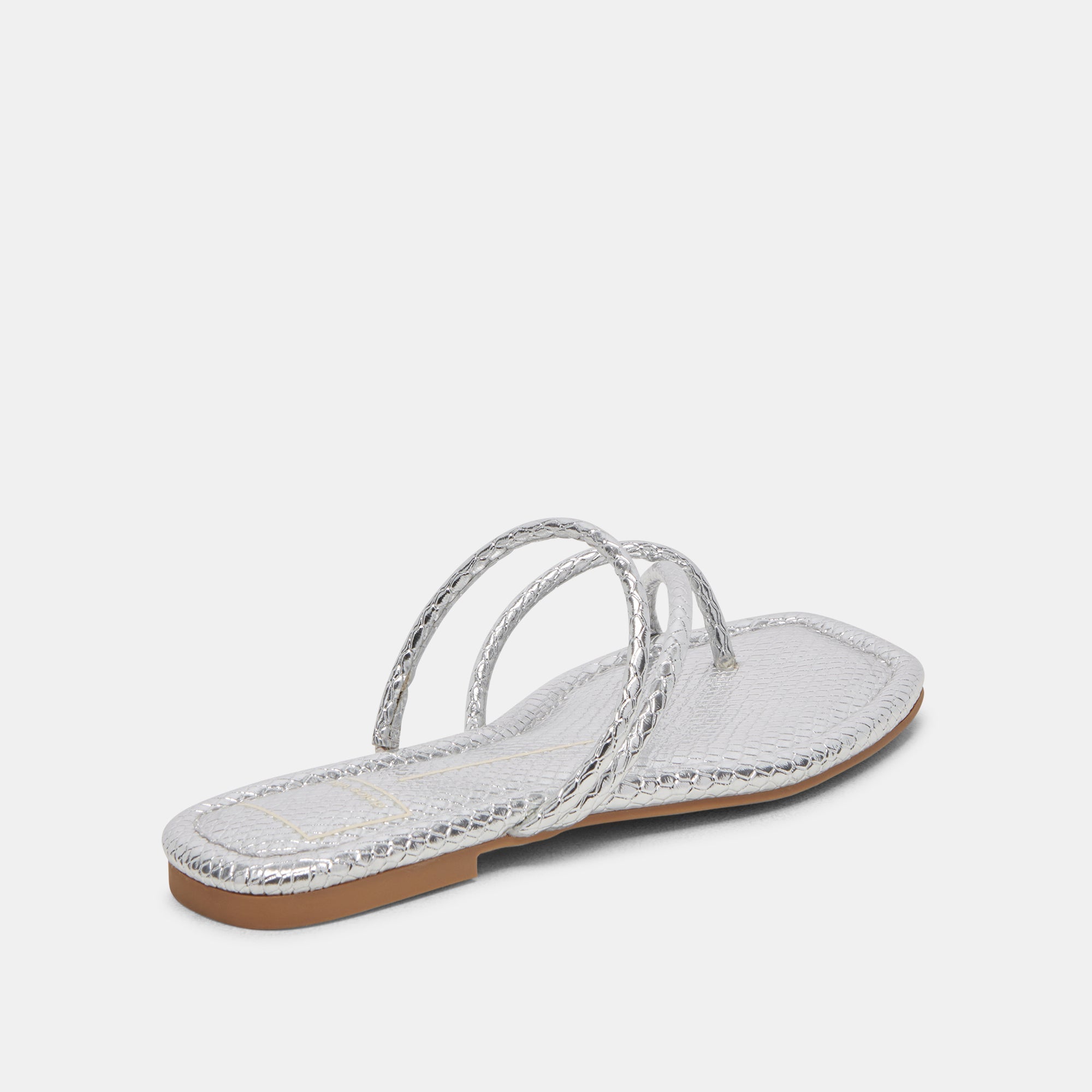 LEANNA SANDALS SILVER EMBOSSED STELLA | Dolce Vita Women