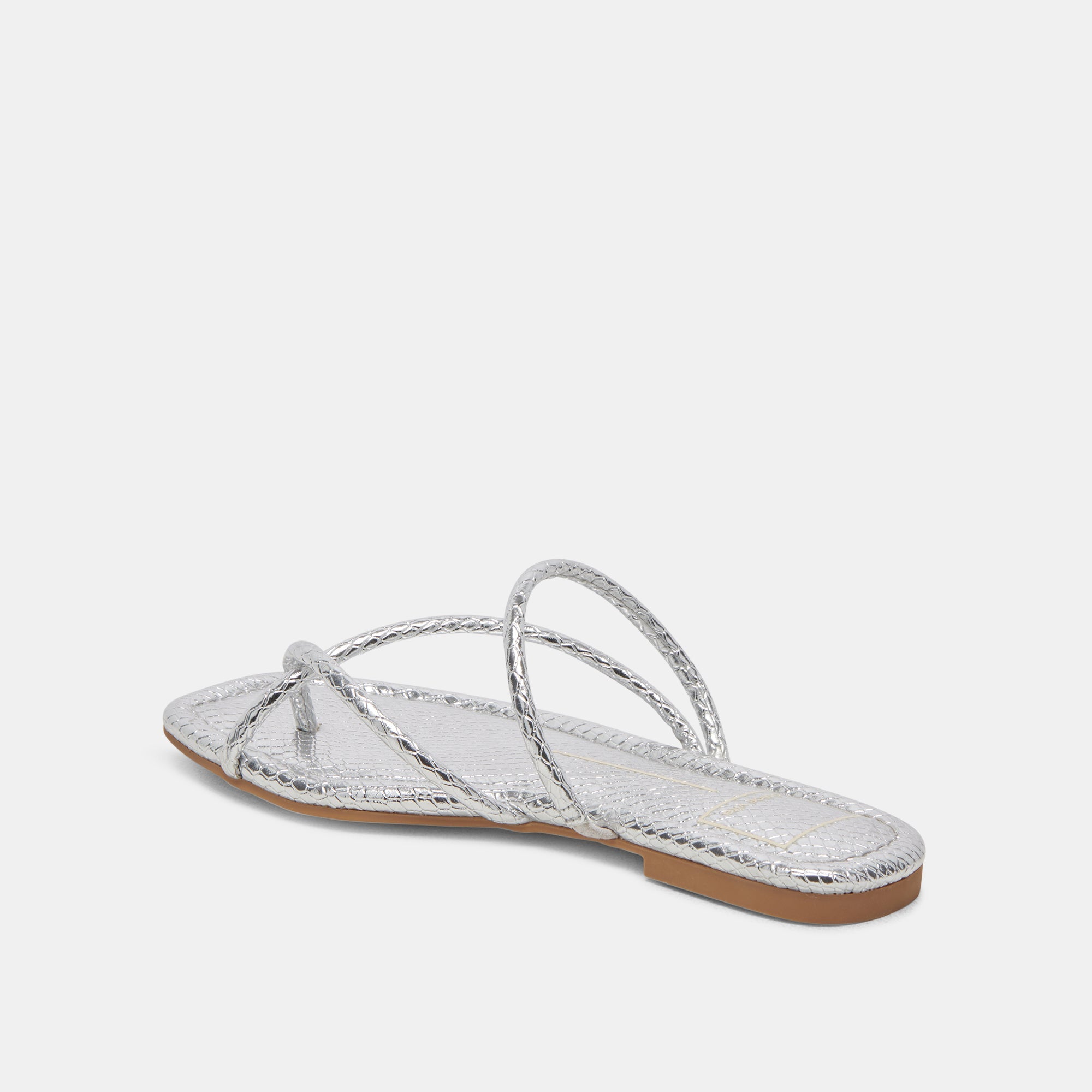 LEANNA SANDALS SILVER EMBOSSED STELLA | Dolce Vita Women