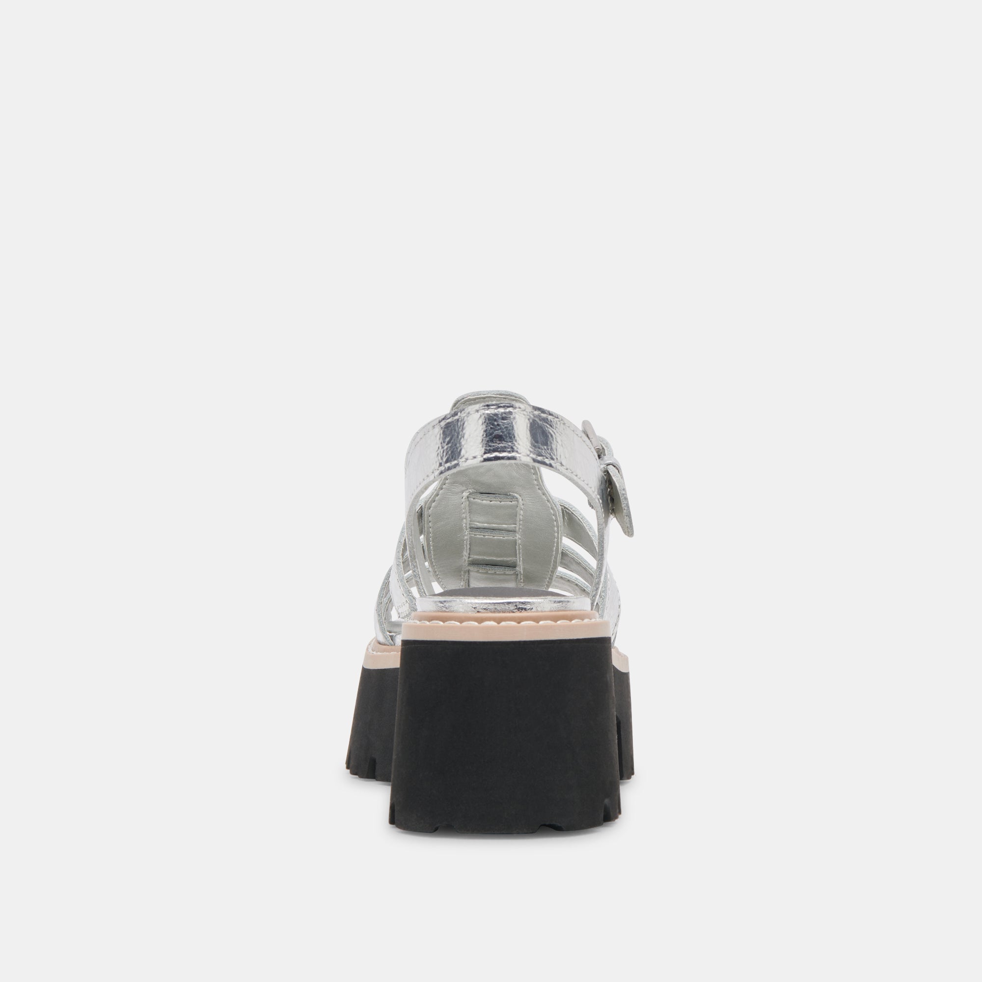 LATICE SANDALS SILVER DISTRESSED LEATHER | Women Dolce Vita