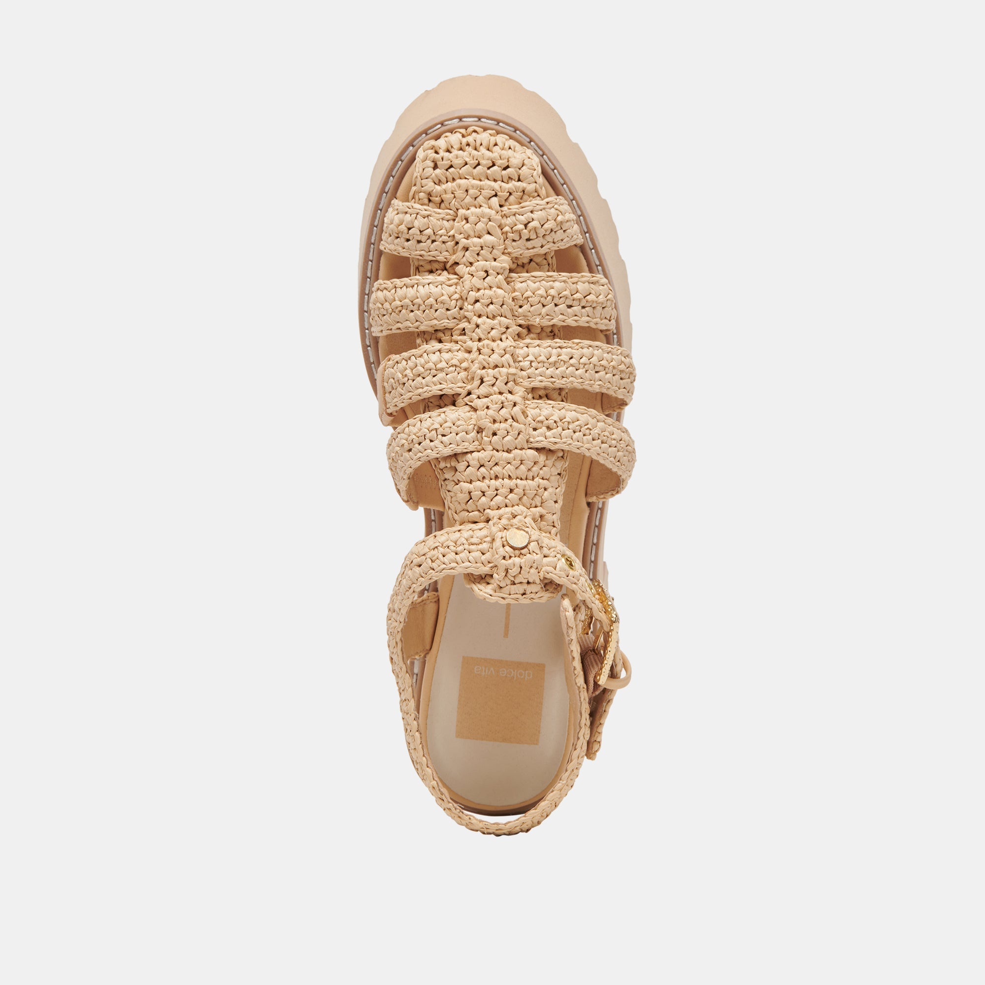 LASLY SANDALS NATURAL KNIT | Women Dolce Vita