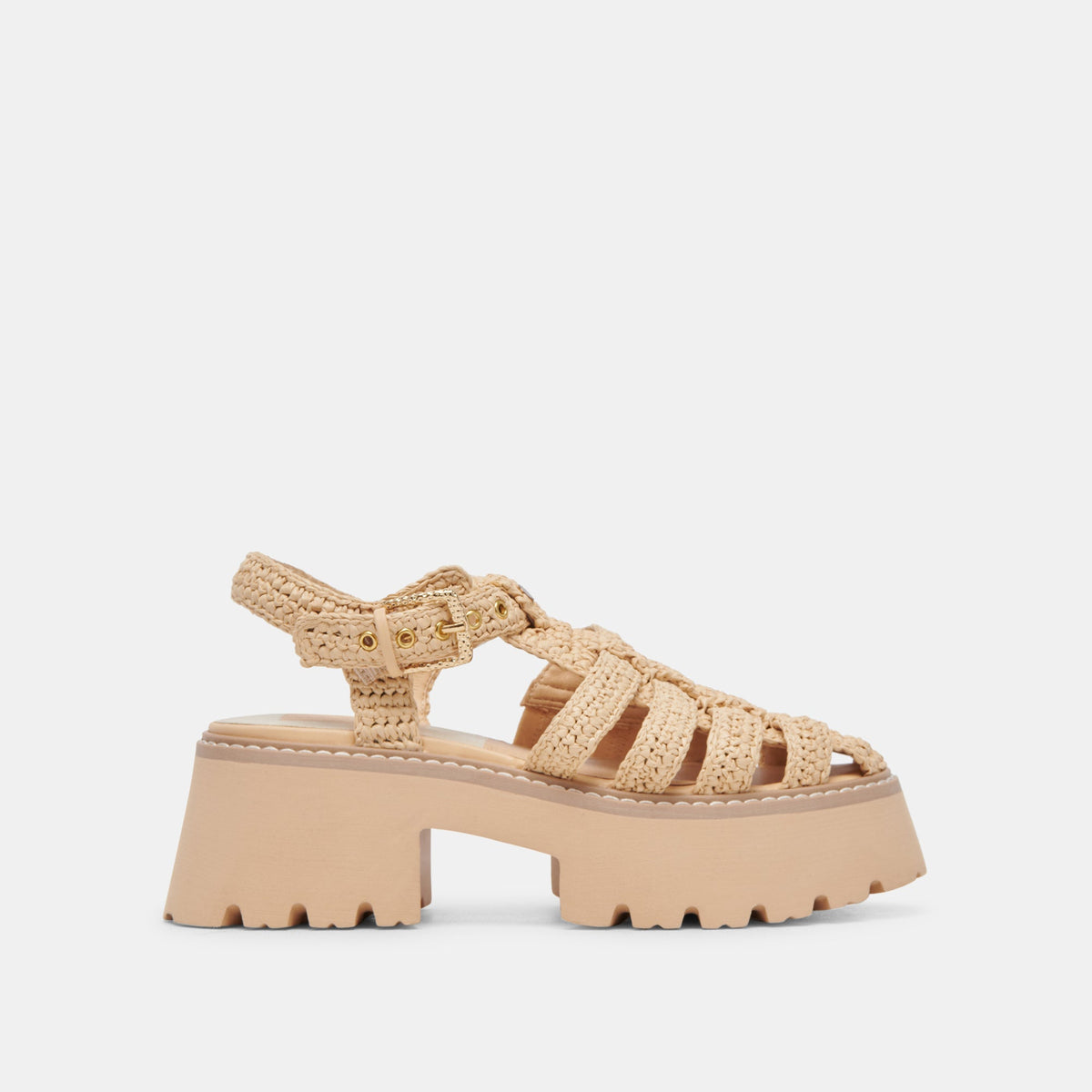 LASLY SANDALS NATURAL KNIT | Women Dolce Vita
