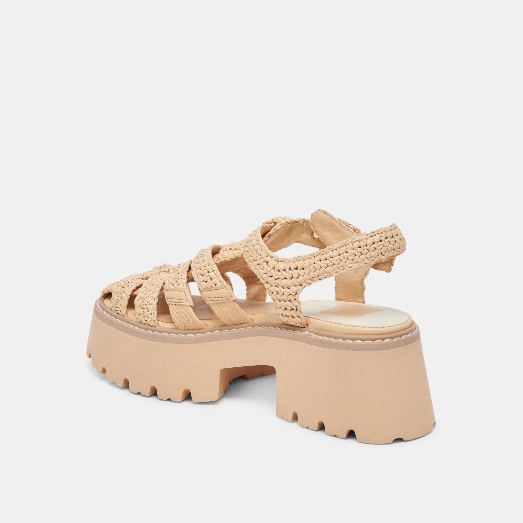 LASLY SANDALS NATURAL KNIT | Women Dolce Vita