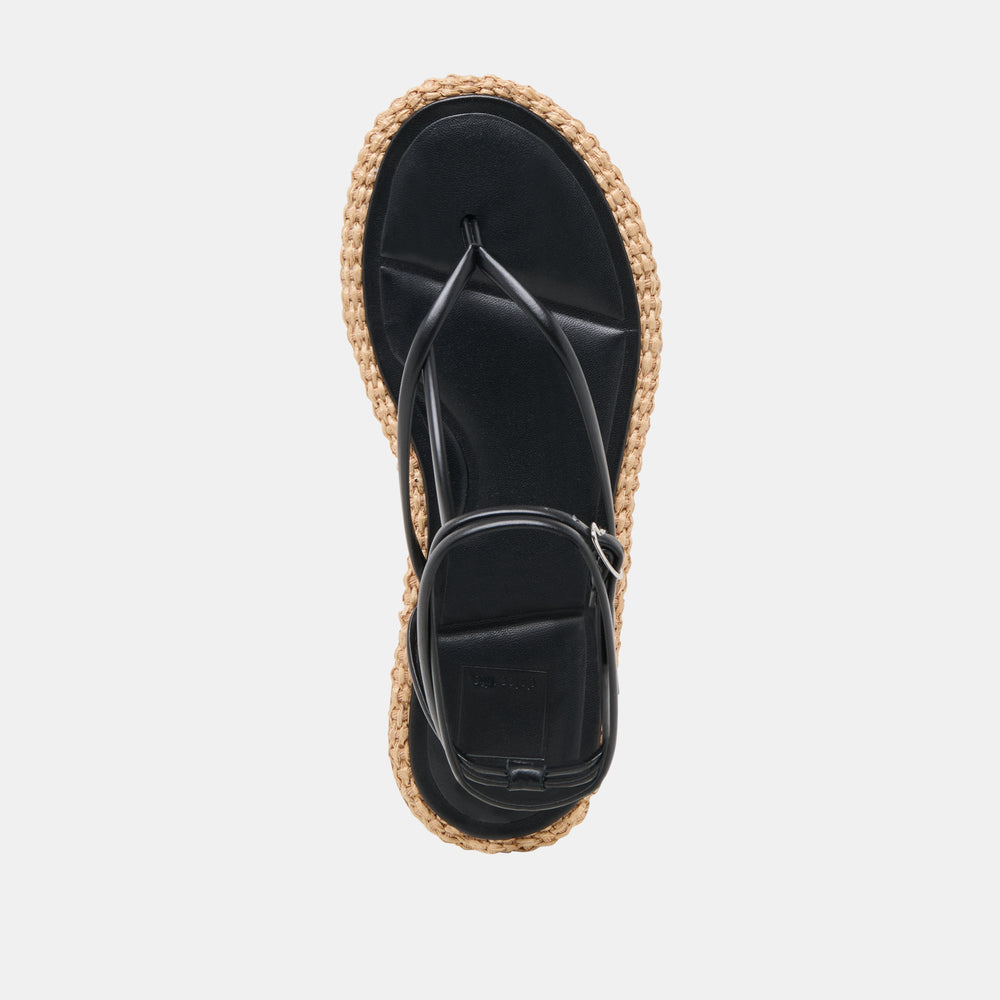 COVE SANDALS BLACK LEATHER | Women Dolce Vita