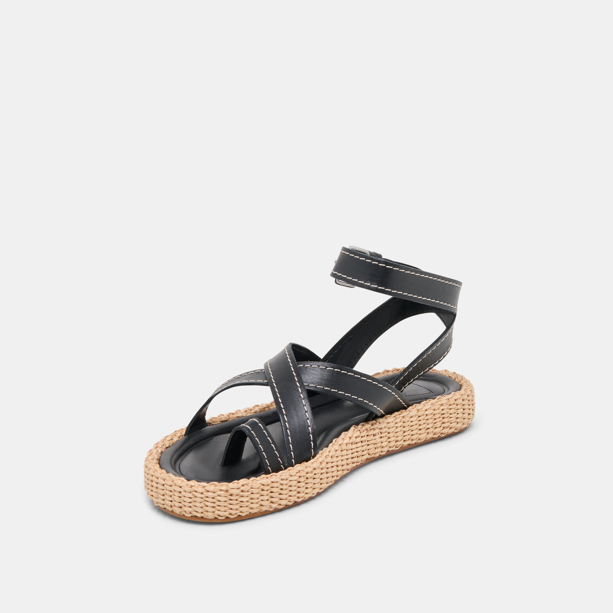 ROXIE SANDALS BLACK LEATHER | Dolce Vita Women