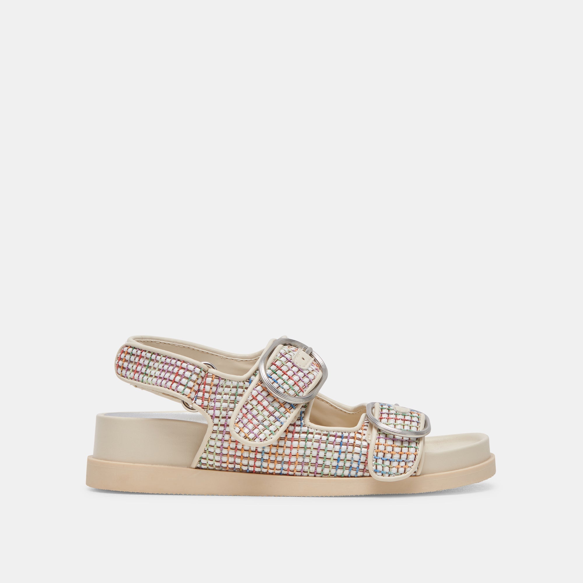 STARLA PRIDE SANDALS WHITE MULTI RAFFIA | Women Dolce Vita