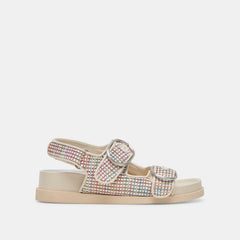 STARLA PRIDE SANDALS WHITE MULTI RAFFIA | Women Dolce Vita