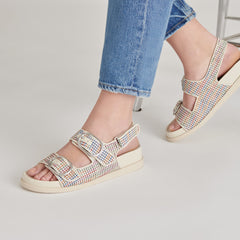 STARLA PRIDE SANDALS WHITE MULTI RAFFIA | Women Dolce Vita