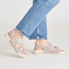 STARLA PRIDE SANDALS WHITE MULTI RAFFIA | Women Dolce Vita