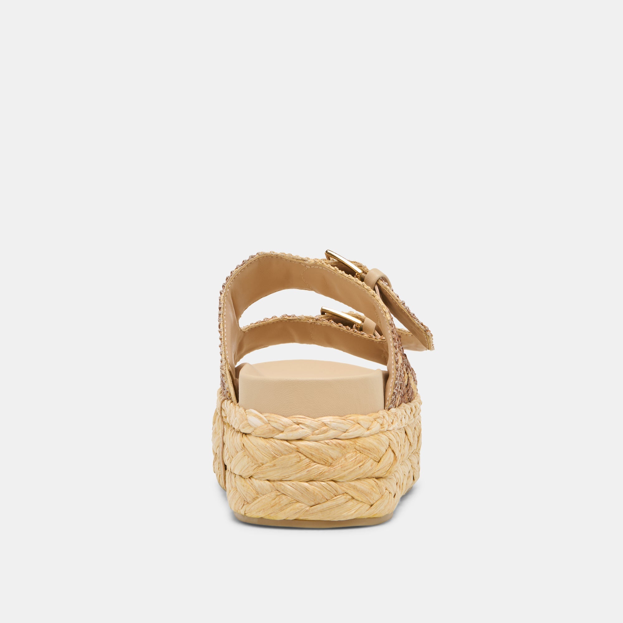 Falyn Brown Natural Woven Raffia Sandals | Dolce Vita Women